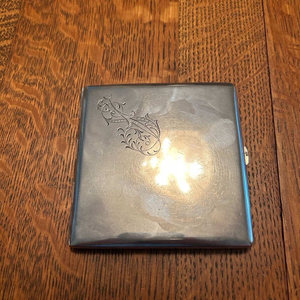 Antique Continental Silver or 800 Silver Cigarette Case